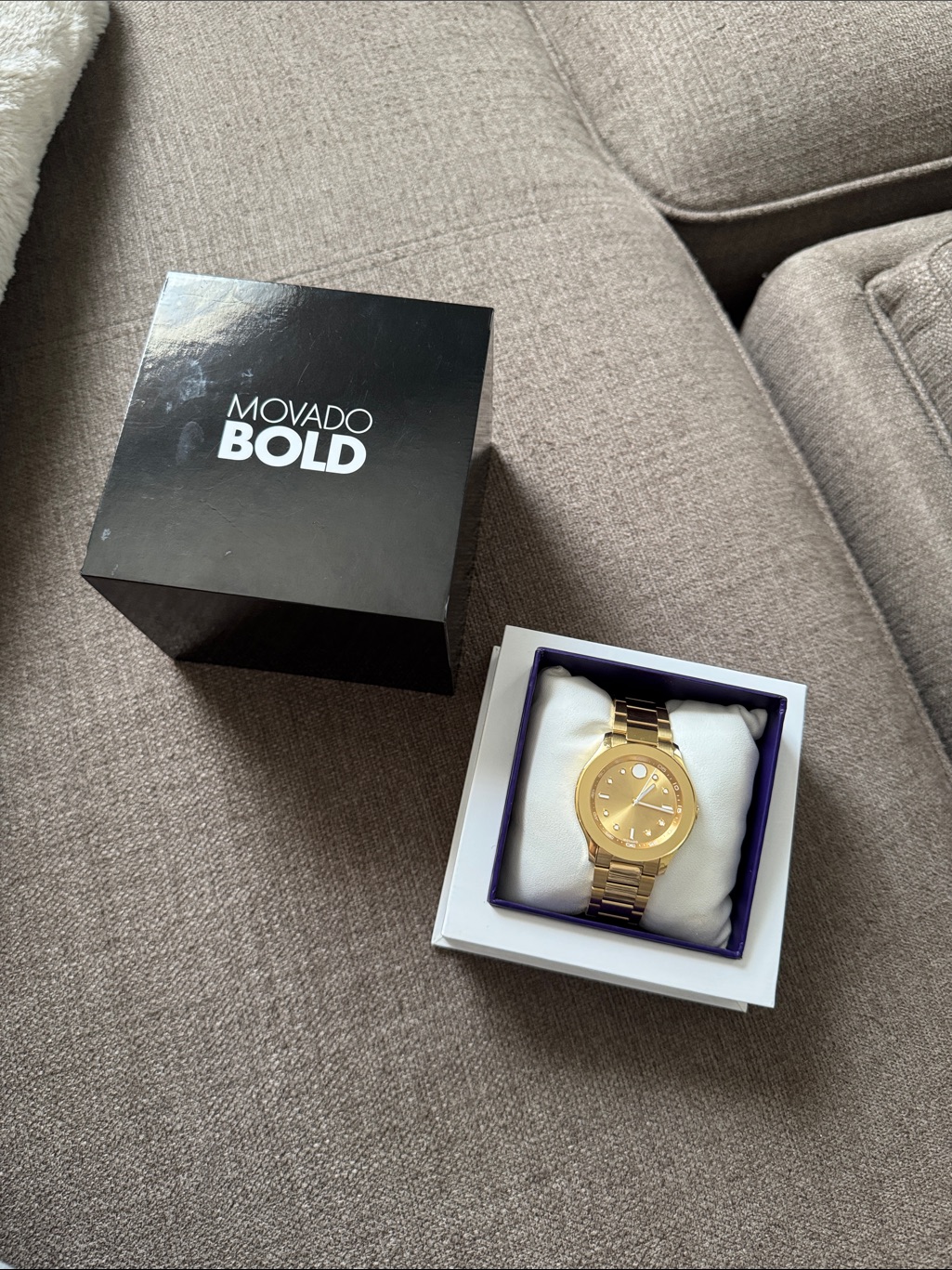 Movado Bold Gold Midsize Women’s Watch